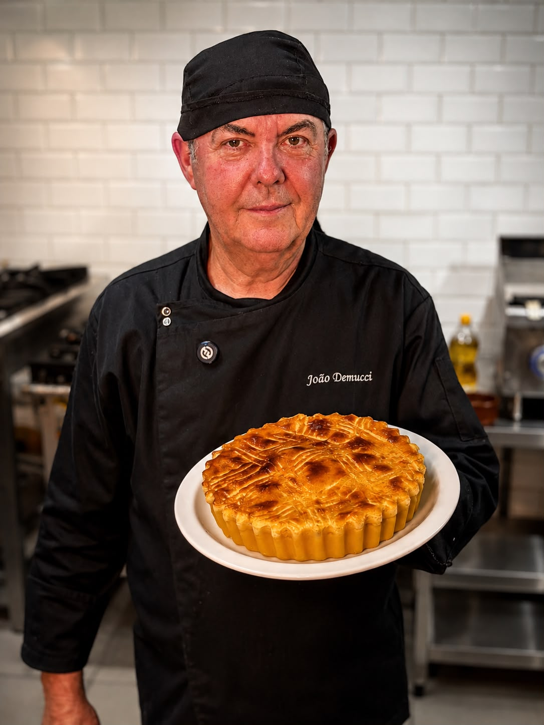 Chef Seu João em sua cozinha